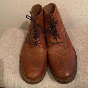 Brown Leather Aldo Lace-up Boots